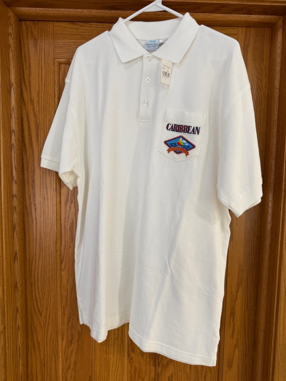 New Princess Cruises Nautical Polo Shirt size XL Embroidered Caribbean NWT
